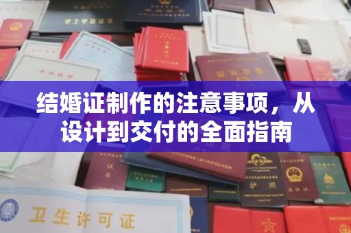 襄汾结婚证制作的注意事项，从设计到交付的全面指南