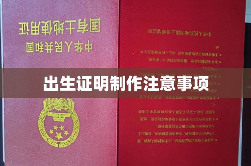 襄汾出生证明制作注意事项