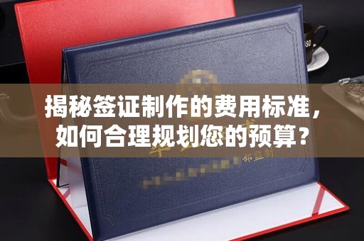 襄汾揭秘签证制作的费用标准，如何合理规划您的预算？