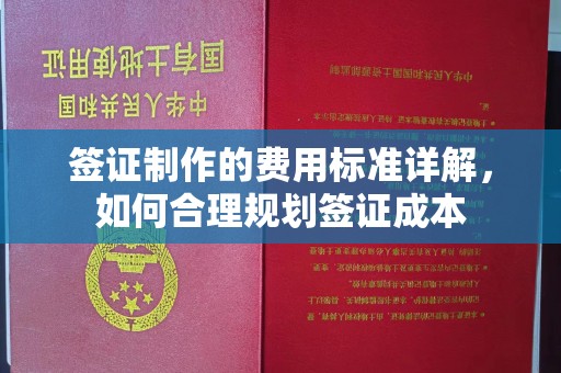 襄汾签证制作的费用标准详解，如何合理规划签证成本